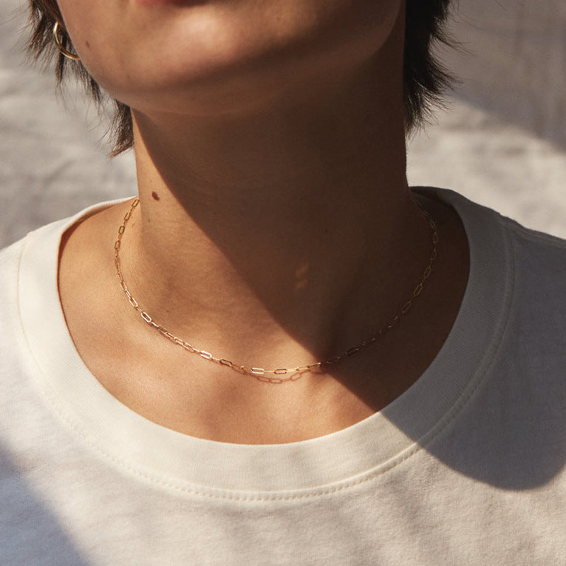 Leonie - Classic Paperclip Chain Necklace
