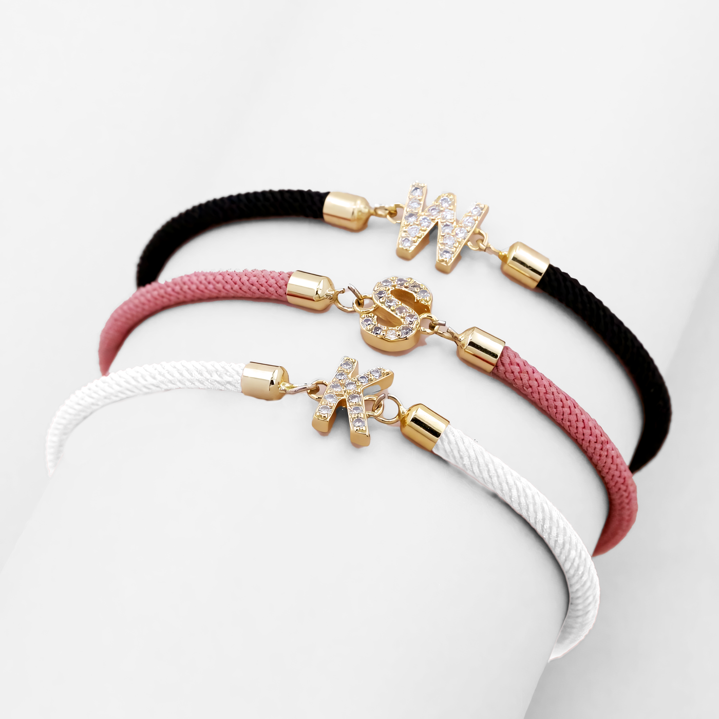 Liora - Adjustable Letter Initial Bracelets