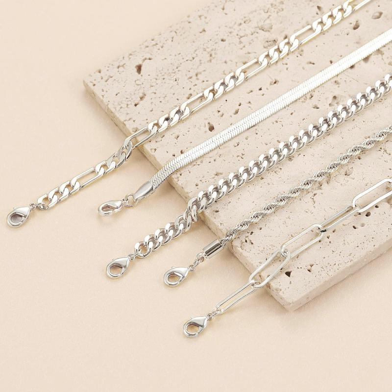 Liora - 5pc Classic Bracelet Set Silver