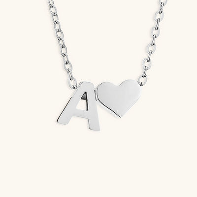 Mallory - Love Initial Letter Necklace