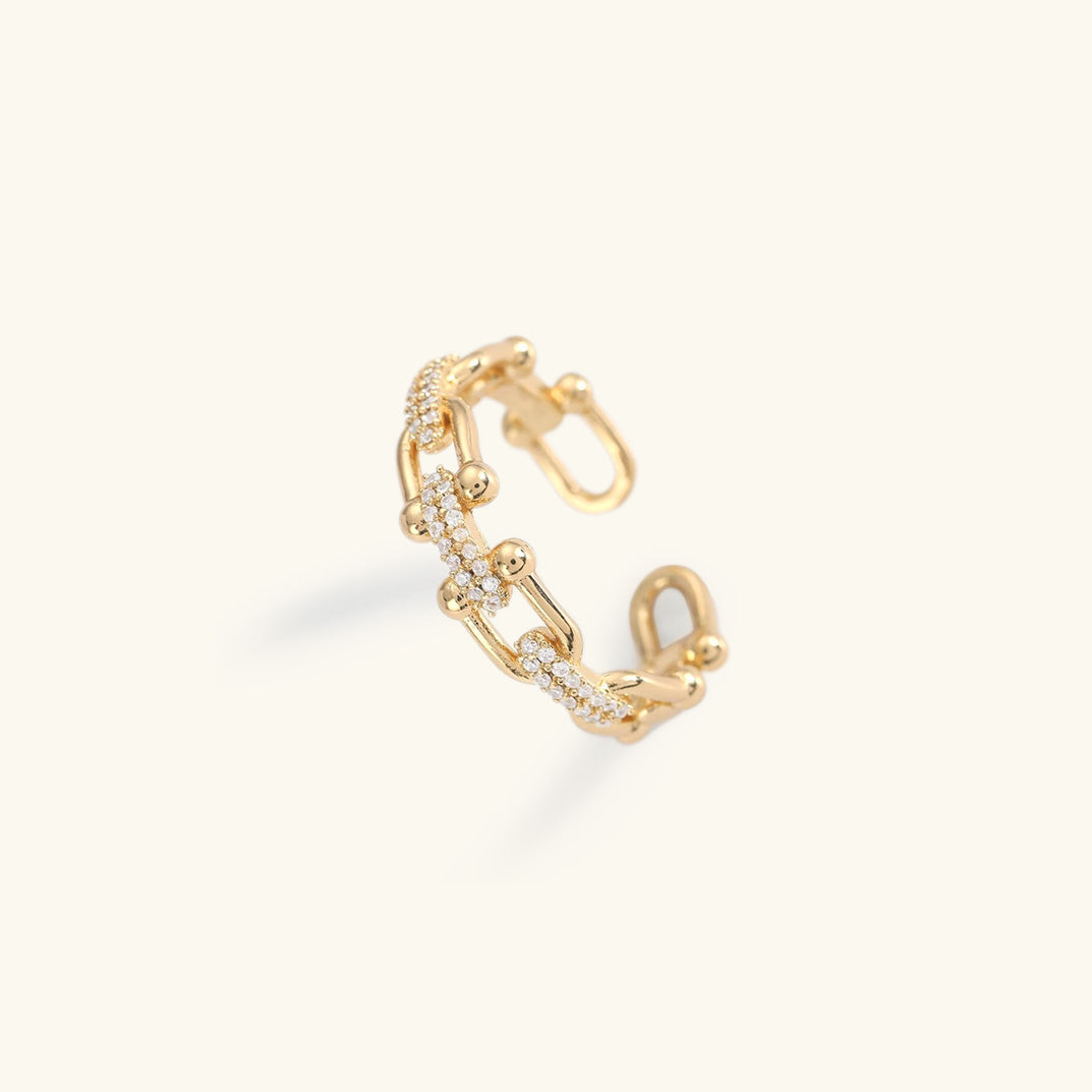 Sophie - Crystal Gold Ring