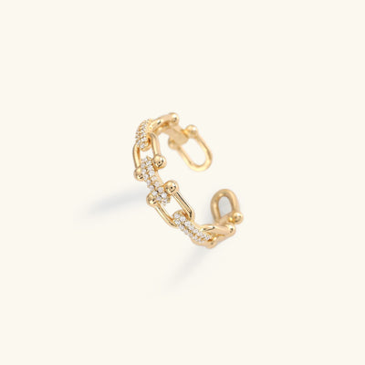 Sophie - Crystal Gold Ring