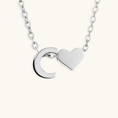 Mallory - Love Initial Letter Necklace
