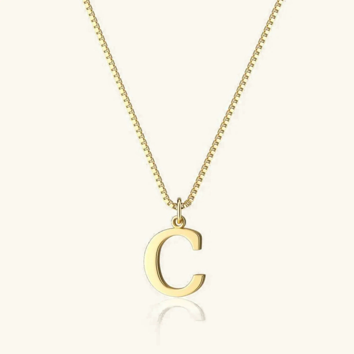 Karina - Letter Initial Gold Necklace