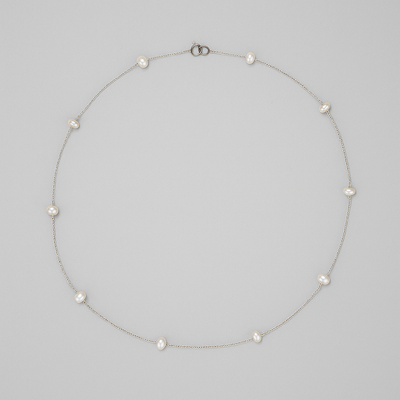 Isabella - Silver Ten Pearl Choker