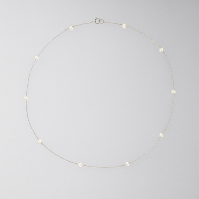 Isabella - Silver Ten Pearl Choker