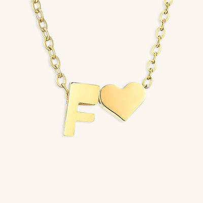 Mallory - Love Initial Letter Necklace