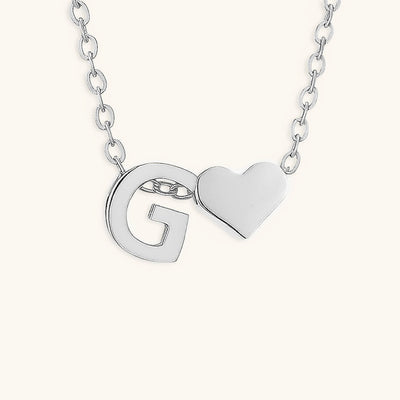 Mallory - Love Initial Letter Necklace
