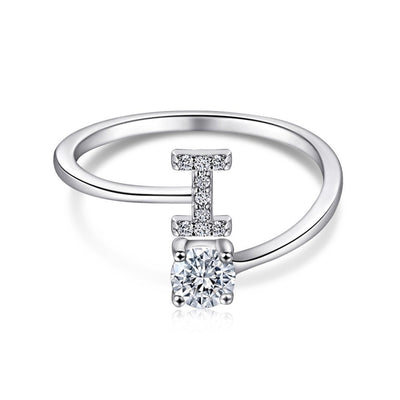Personalized Initial Sterling Silver Ring