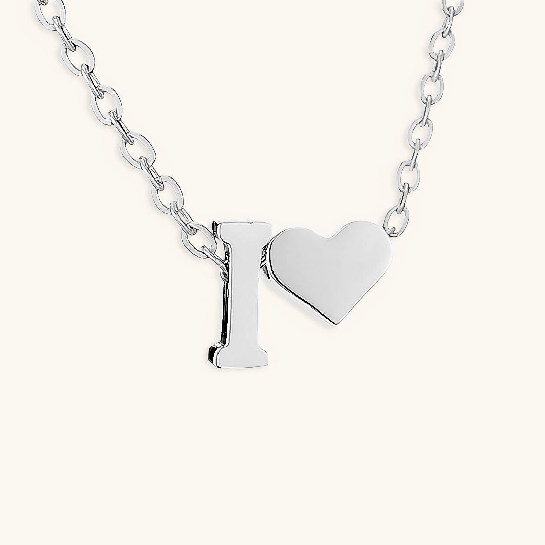 Mallory - Love Initial Letter Necklace