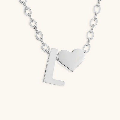 Mallory - Love Initial Letter Necklace