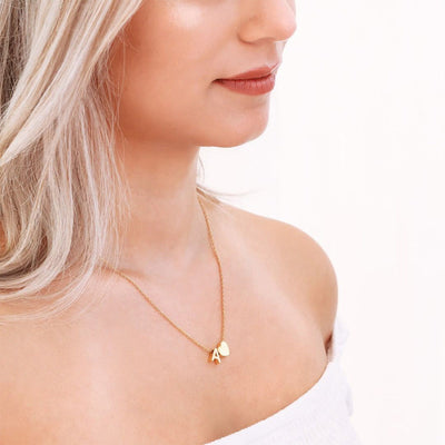 Mallory - Love Initial Letter Necklace