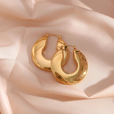 Nina - Chunky Hoop Earrings