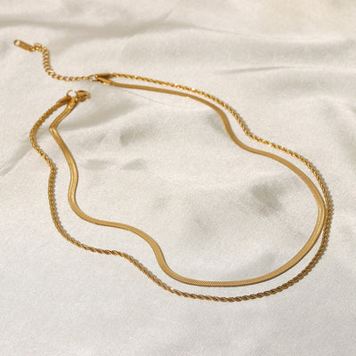 Sienna - Layered Gold Chain Necklace