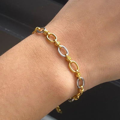 Ingrid - Two Tone Gold Bracelet