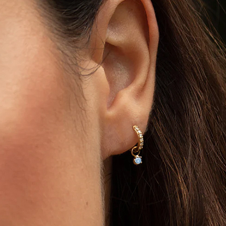 Olivia - Diamond Hoop Earrings