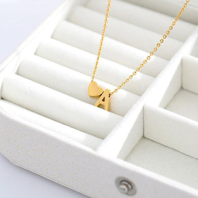 Mallory - Love Initial Letter Necklace