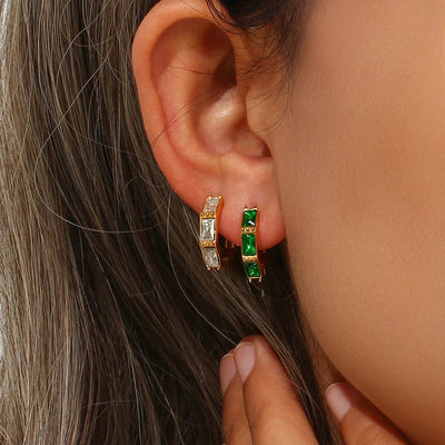 Louisa - Diamond Hoops