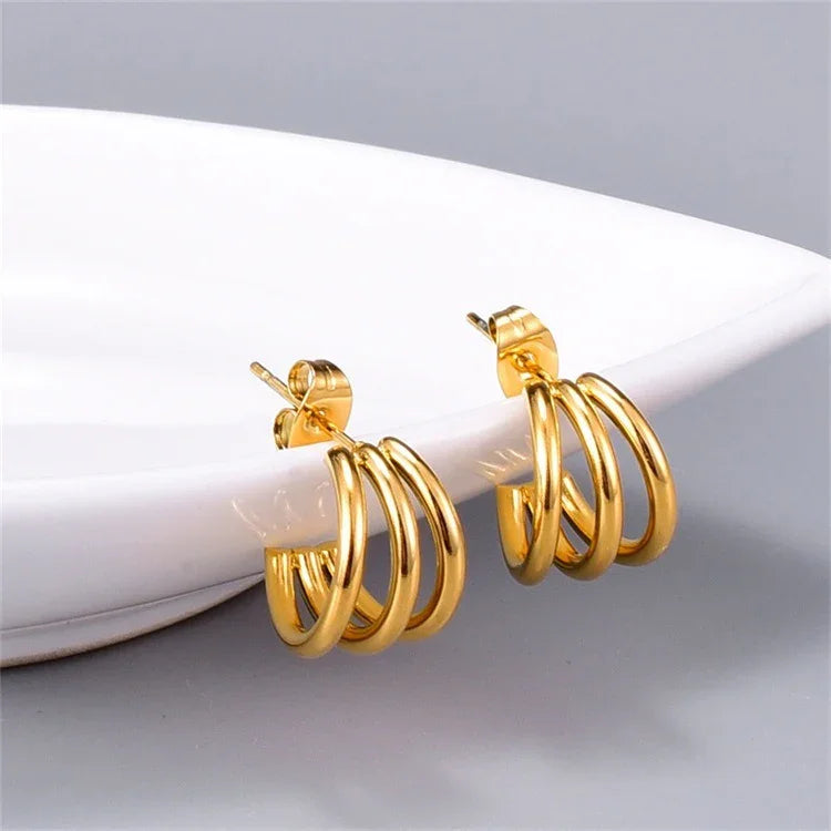 Peyton - Curve Earrings