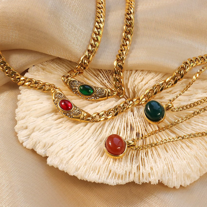 Jasmine - Vintage Gemstone Necklace