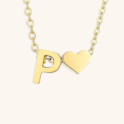 Mallory - Love Initial Letter Necklace