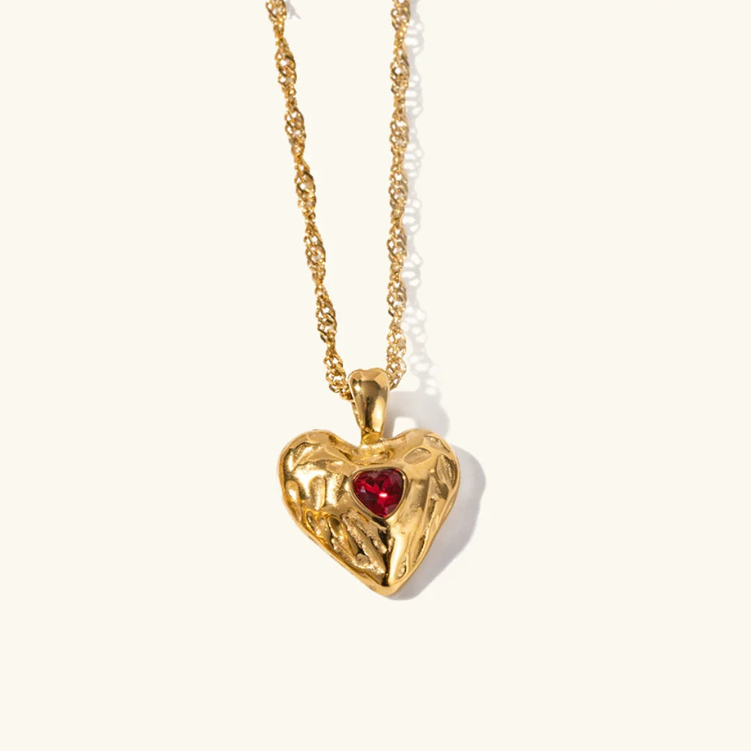 Octavia - Gold Heart Necklace