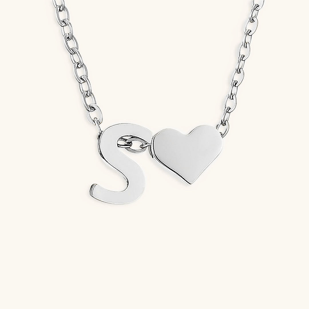 Mallory - Love Initial Letter Necklace