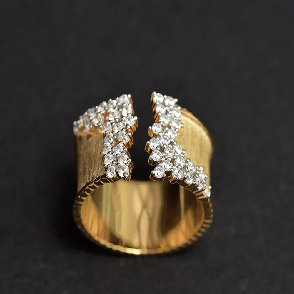 Talia - Diamond Sparkle Open Ring