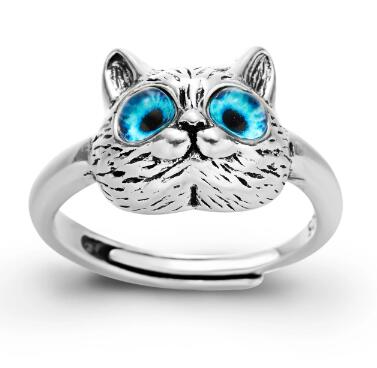 Ozzy - Blue Eye Cat Ring