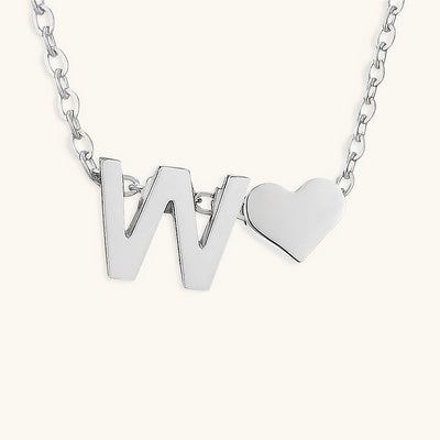 Mallory - Love Initial Letter Necklace