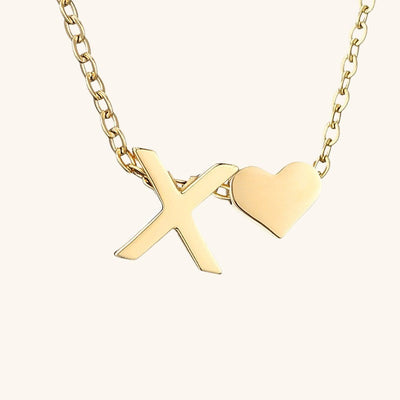Mallory - Love Initial Letter Necklace