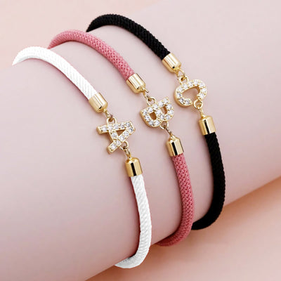 Liora - Adjustable Letter Initial Bracelets