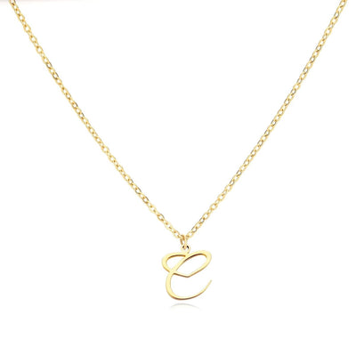 Saphira - Dainty Heart Letter Initial Necklace