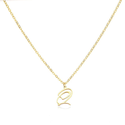 Saphira - Dainty Heart Letter Initial Necklace