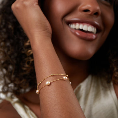 Tamsin - Pearl Chain Bracelet