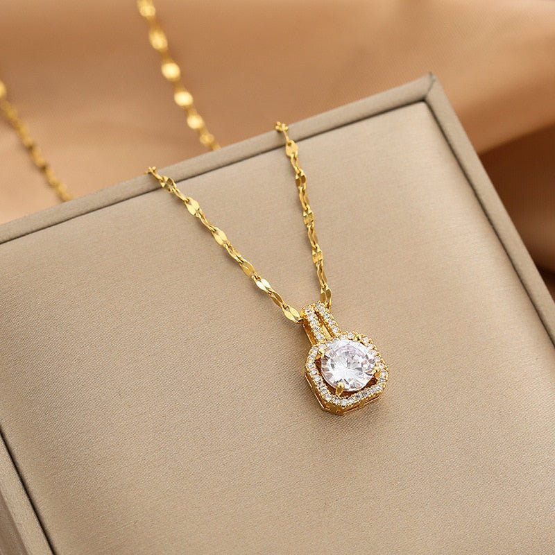 Roselle - Iconic Dainty Necklace Sparkling Diamond