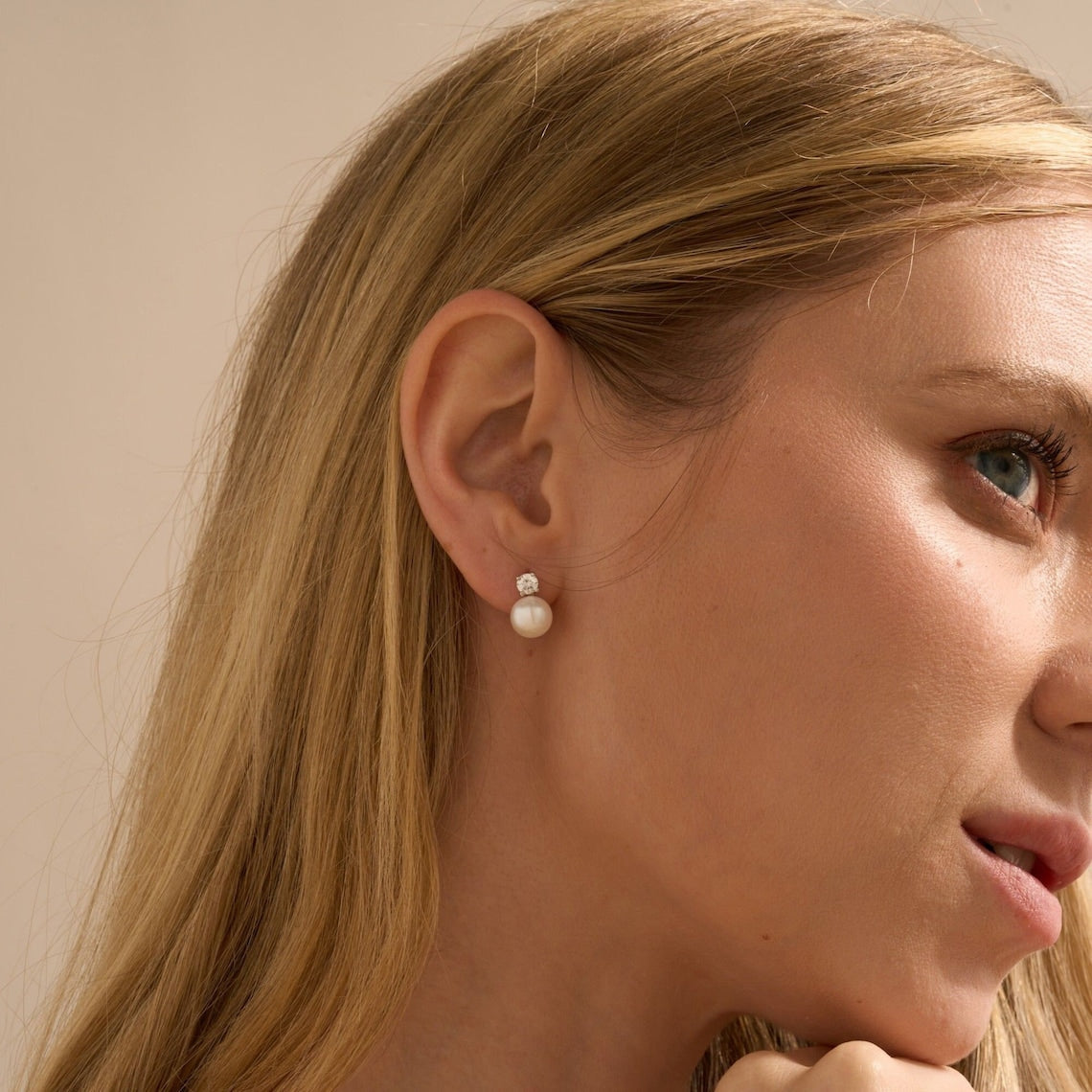 Sapphire Stud Earrings - Delicate CZ Earrings