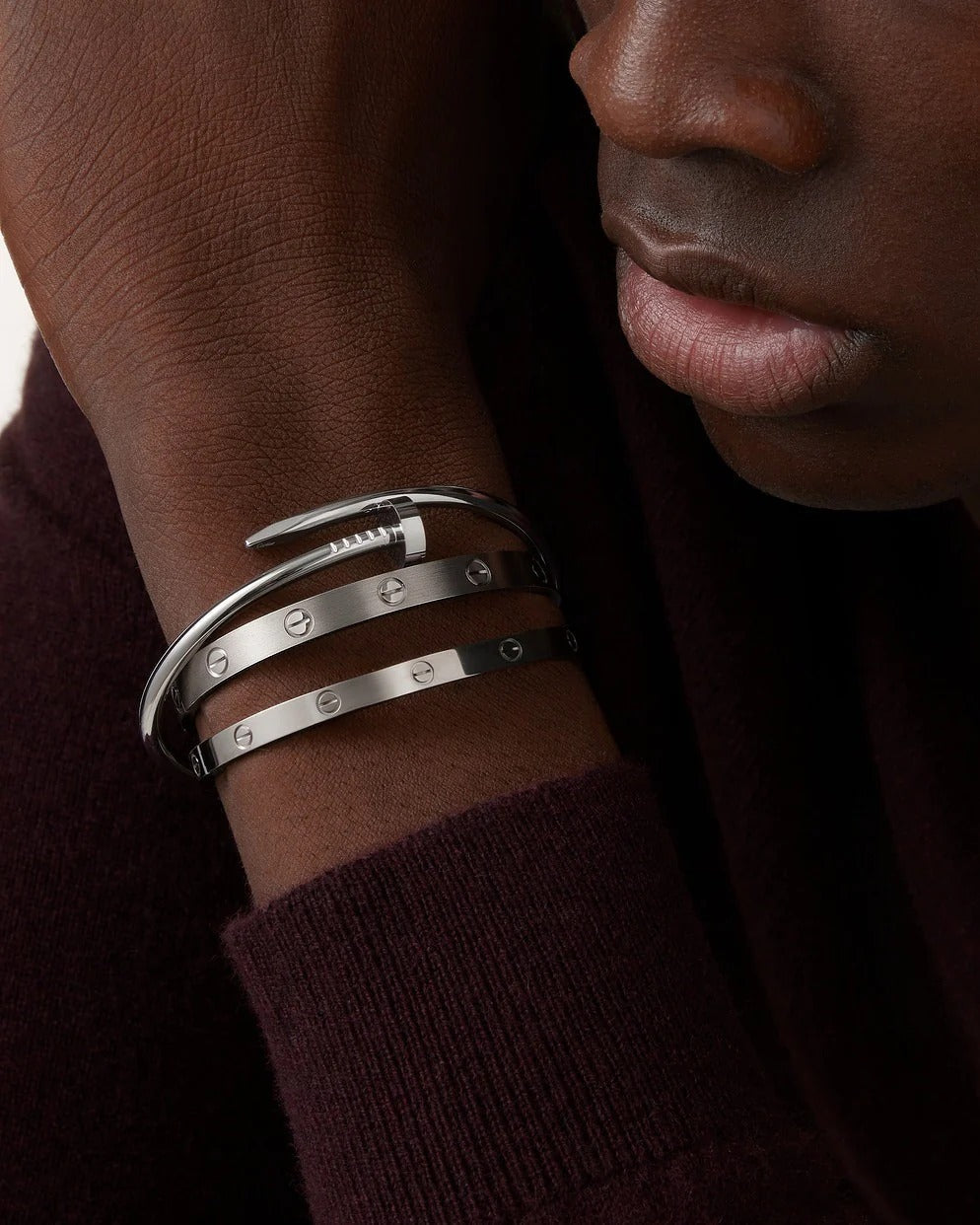 Snowlier -  Silver Screw Bracelet