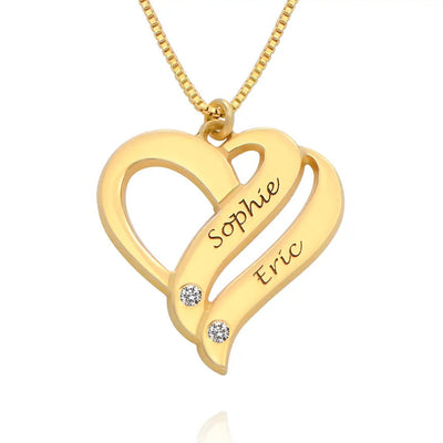 Leila - Hearts Forever Name Necklace