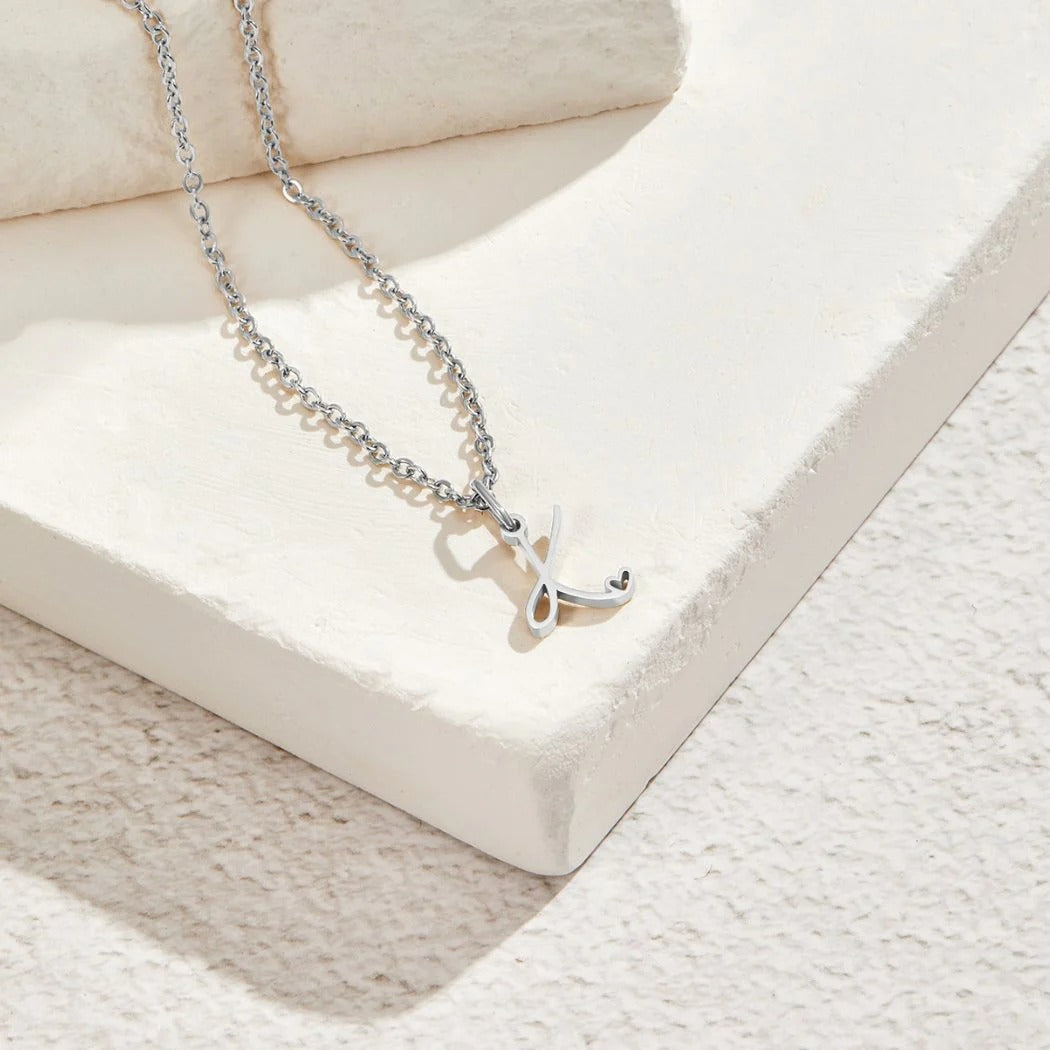 Skyla - Letter Heart Necklace