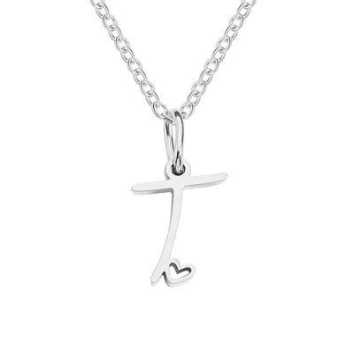 Skyla - Letter Heart Necklace