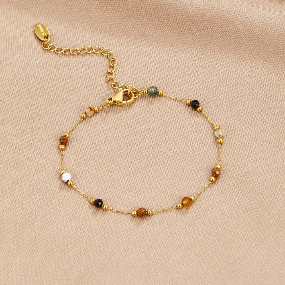 Kara - Beaded Stone Bracelet