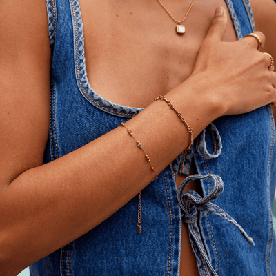 Kara - Beaded Stone Bracelet