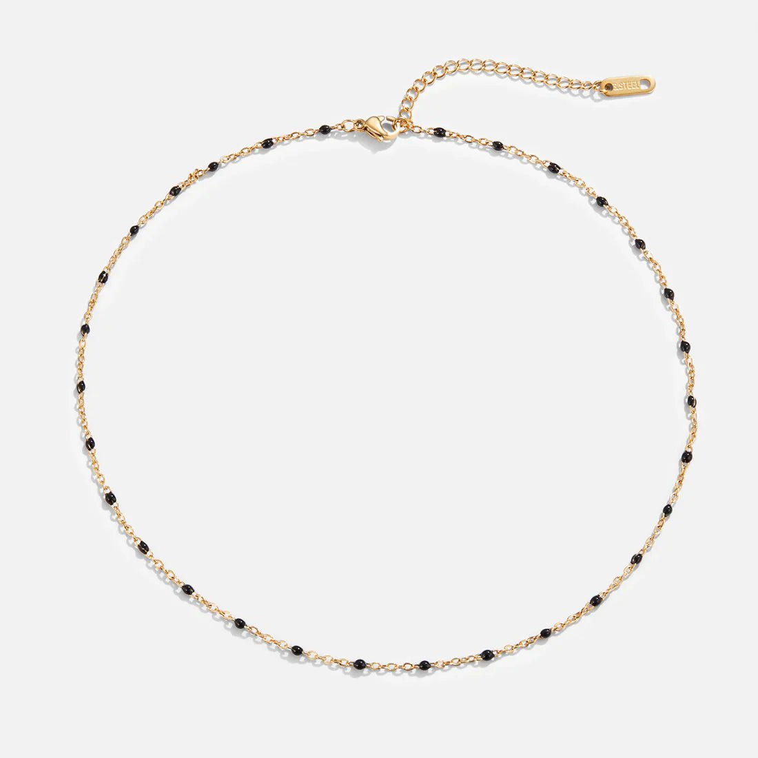 Noa - Black Bead Necklace
