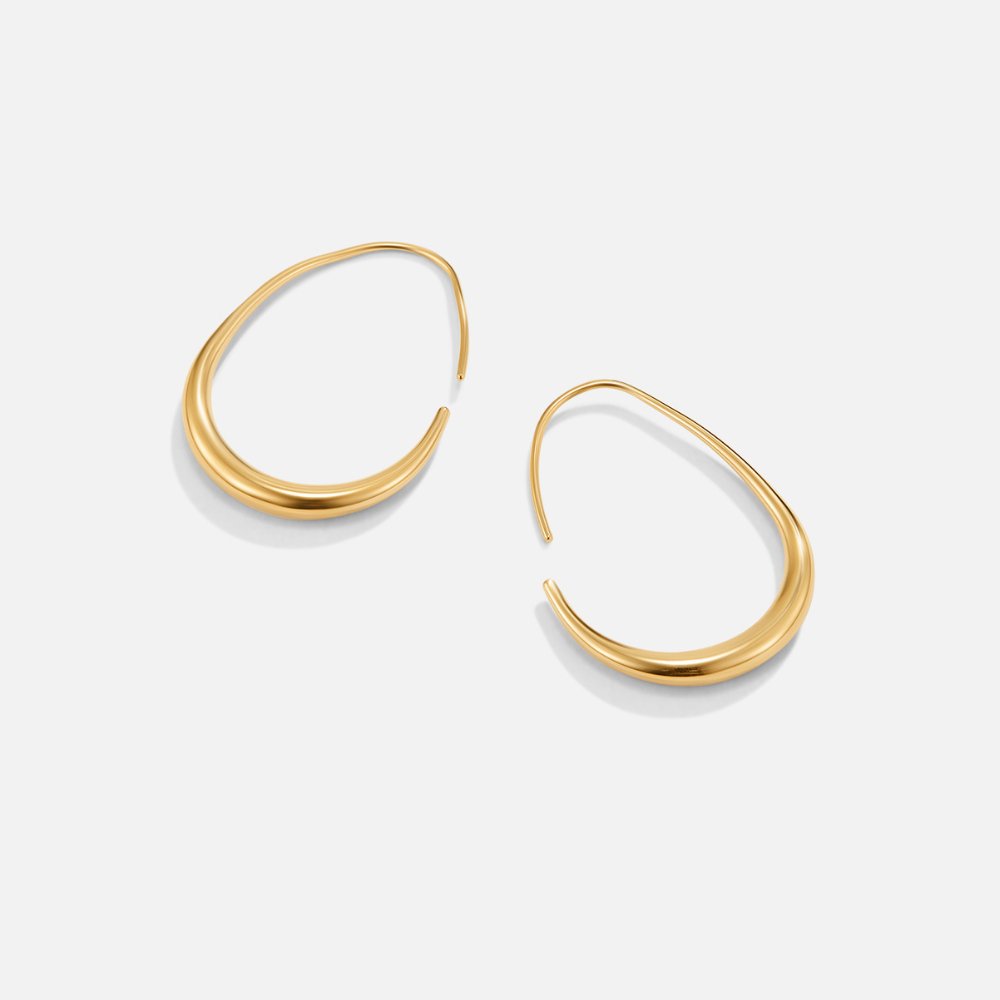 Nica - Gold Hoop Earrings
