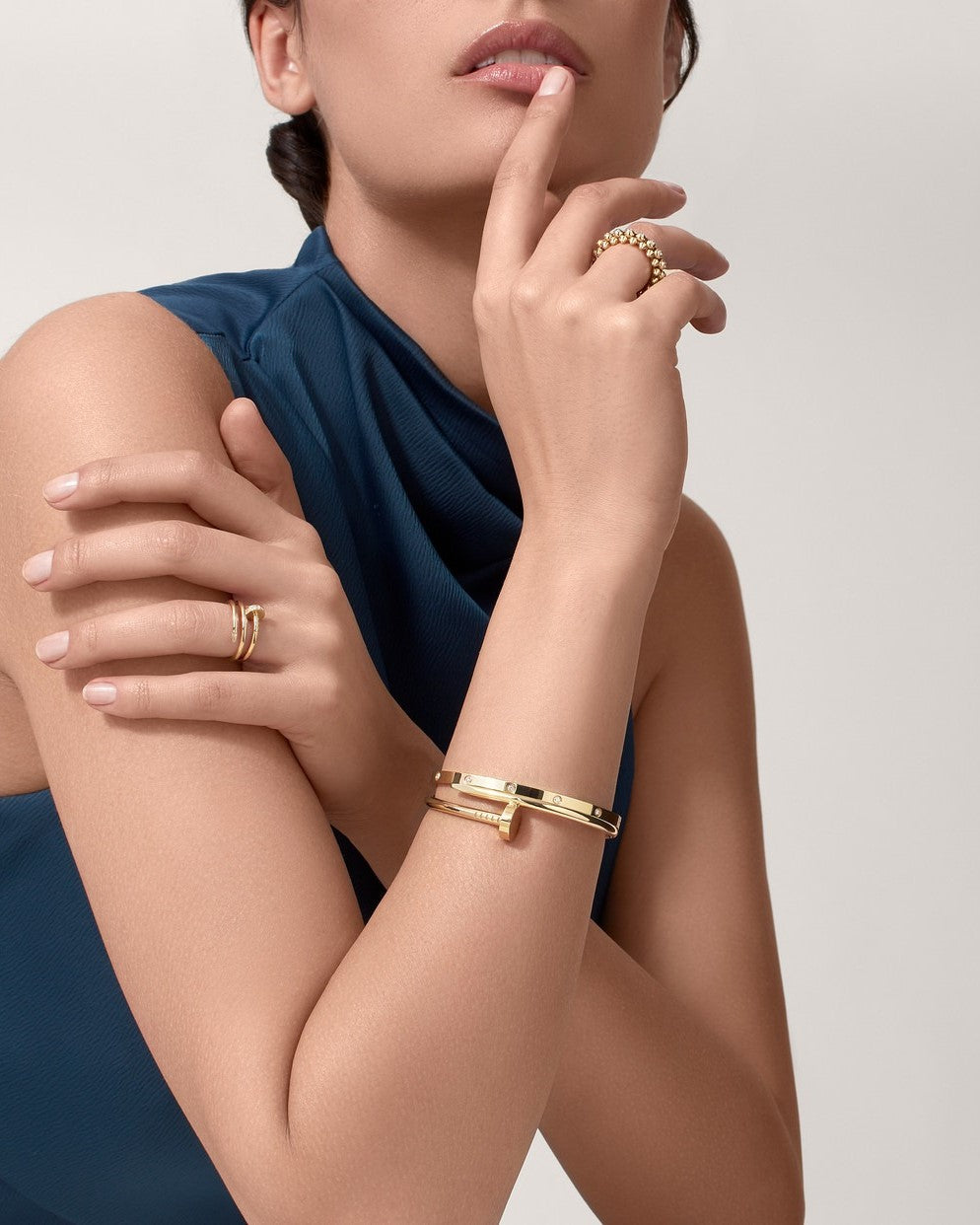 Snowlier - Gold Screw Bracelet